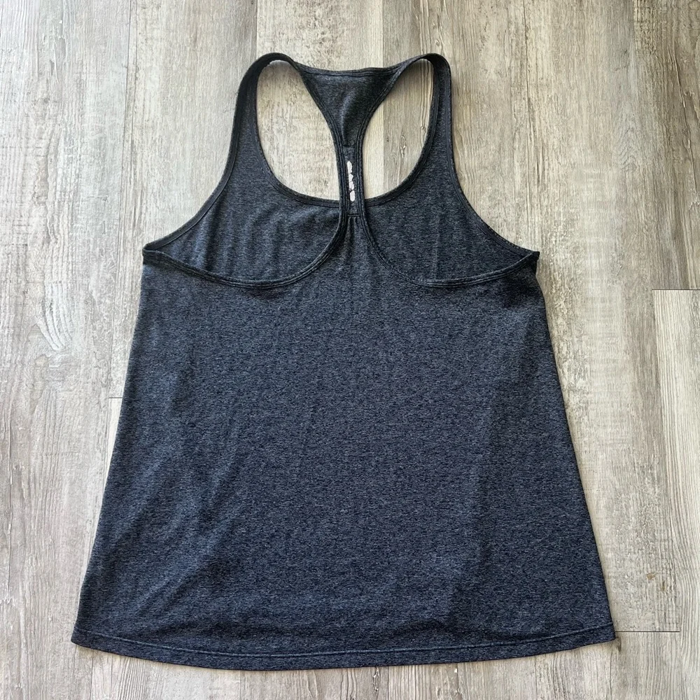 Calvin Klein Performance Heather Gray T-Back Workout Tank Top Women’s Medium - Picture 3 of 8